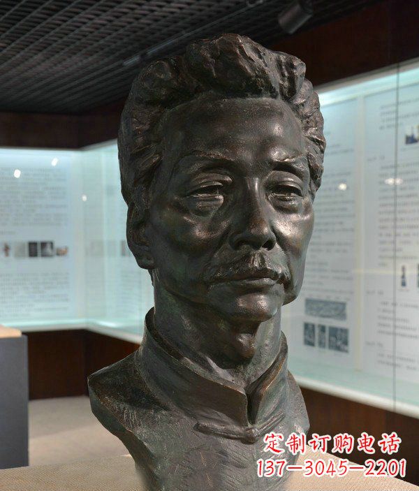 甘肃鲁迅名人铜雕雕塑—传承文化,永久纪念