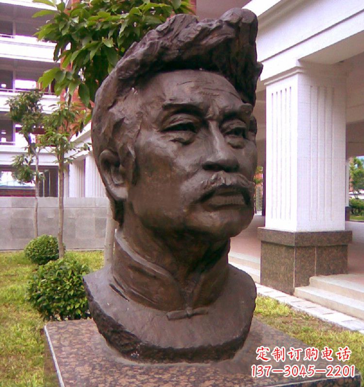 甘肃荣耀鲁迅,铸就永恒的铜像