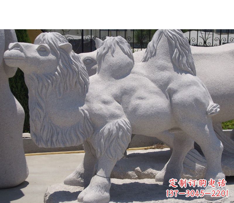 甘肃艺术珍品—骆驼石雕