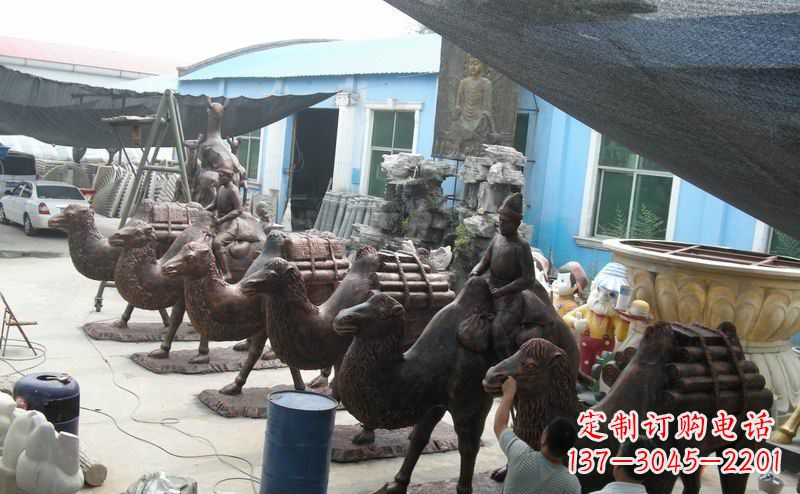 甘肃骆驼公园动物铜雕魅力无限