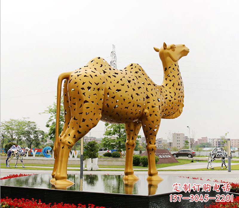 甘肃中领雕塑:骆驼雕塑精美绝伦