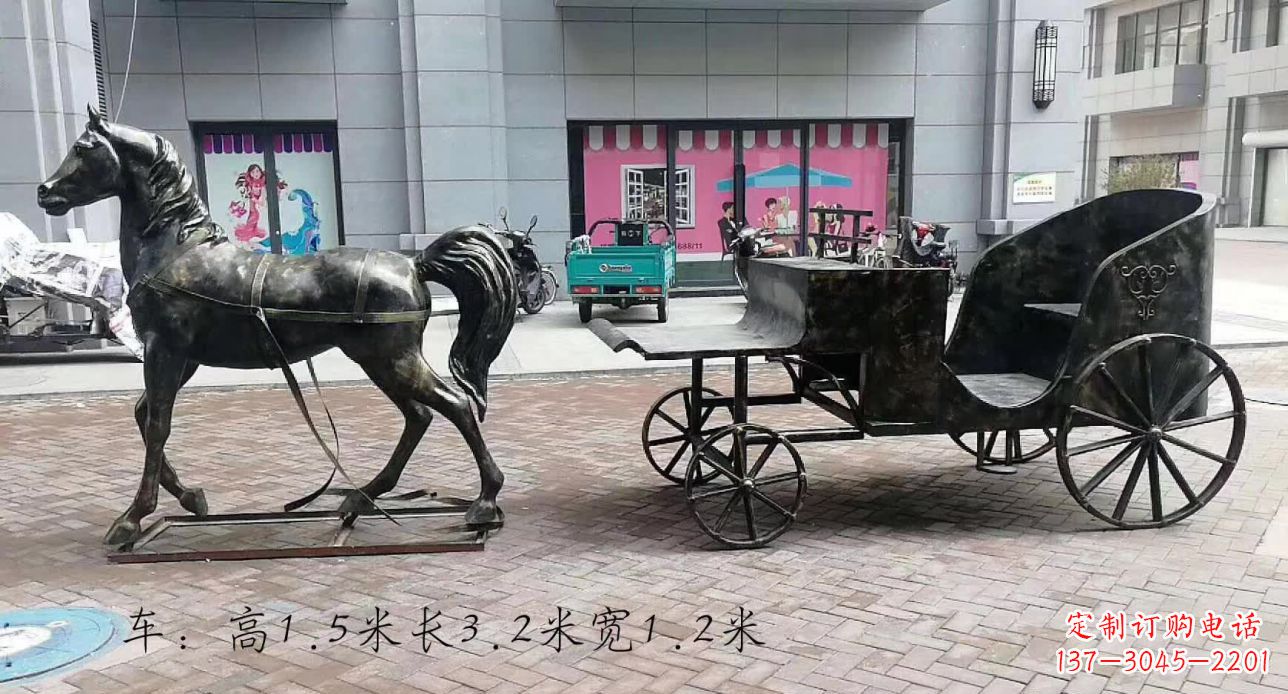 甘肃古典马车雕塑，精致传承礼仪之魂