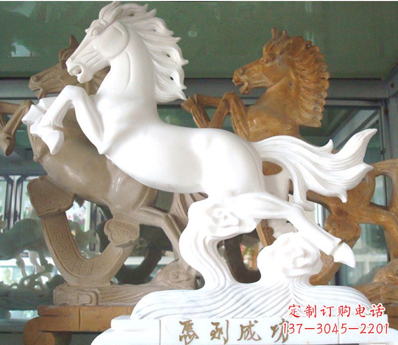 甘肃马到成功景观石雕
