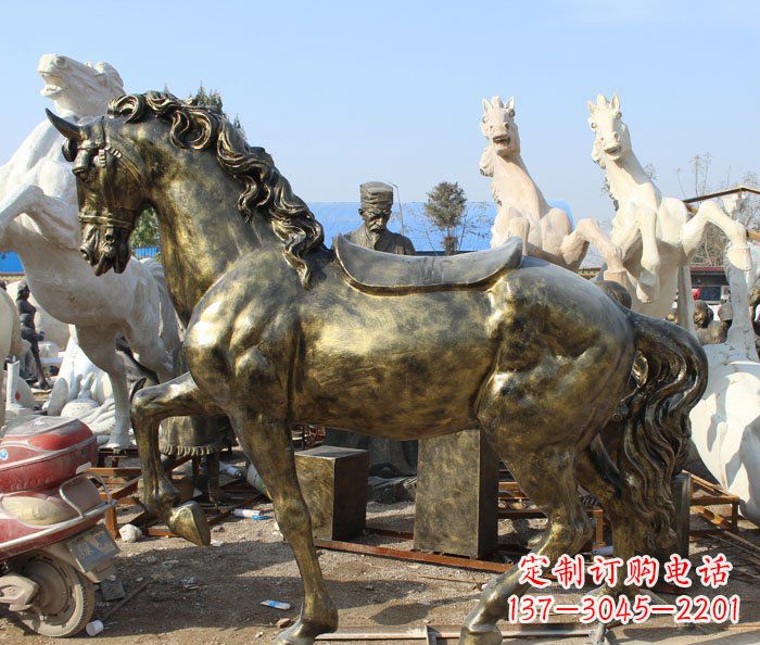 甘肃马动物铜雕塑——精致细腻的手工工艺