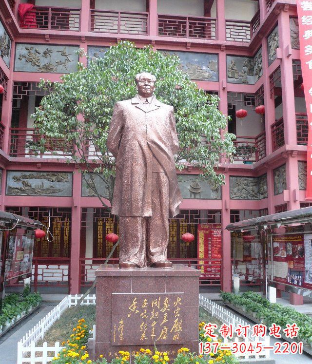 甘肃毛泽东伟人铜雕,展示传统文化风采!