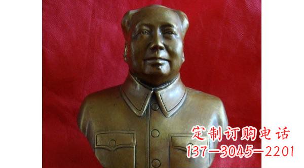 甘肃毛主席伟人胸像铜雕,精美纳米工艺制作