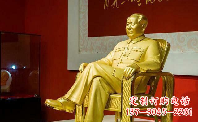 甘肃雕刻毛主席偉人銅像,傳遞壹代領袖偉大革命精神