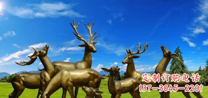 甘肃静谧之美,梅花鹿铜雕装点你的家