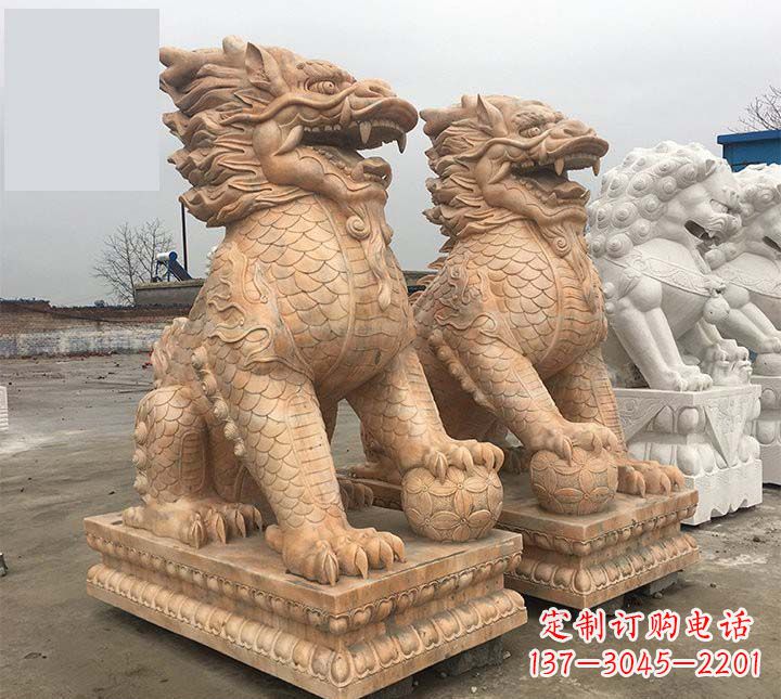 甘肃麒麟石雕,雕刻精美,让您眼前一亮