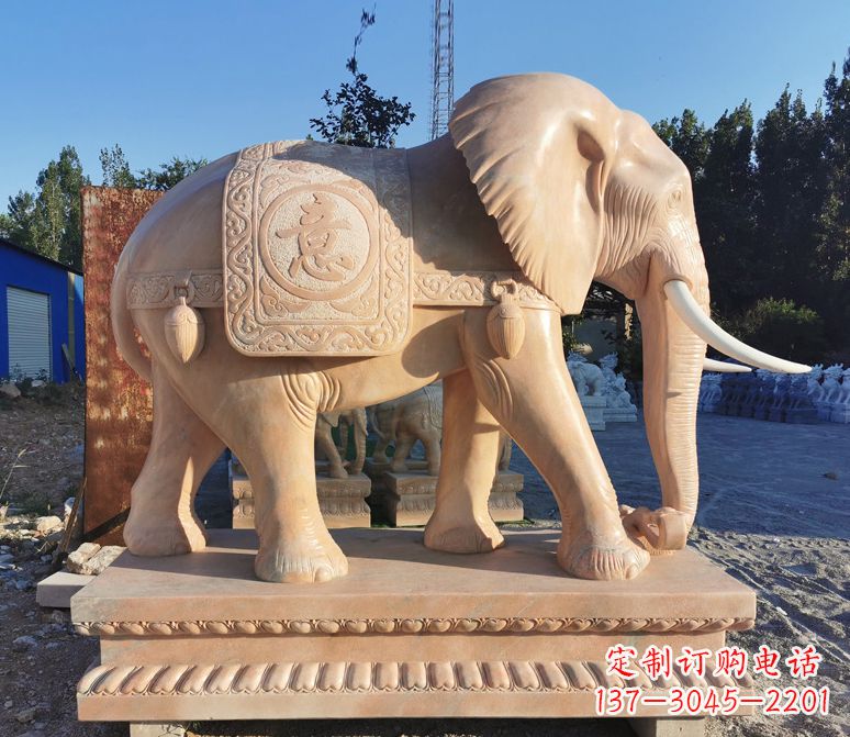 甘肃门口石雕大象