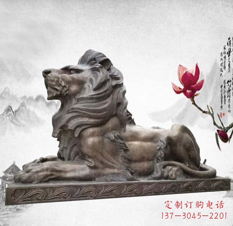 甘肃门口西洋欧式狮子铜雕