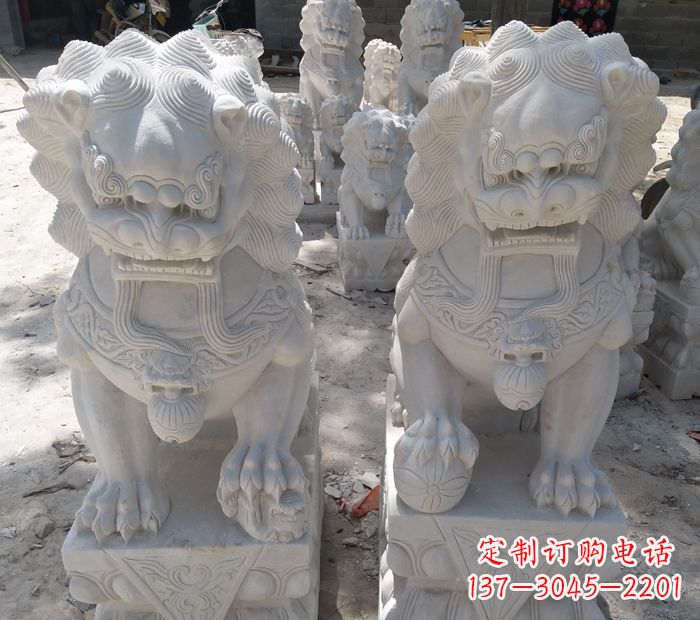 甘肃象征力量的狮子雕塑