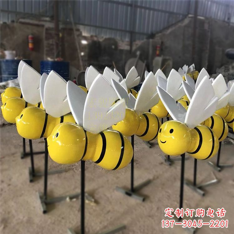 甘肃动感蜜蜂雕塑,营造精致的都市公园