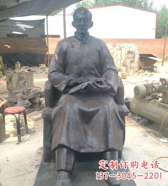 甘肃蔡元培铜雕:让你的精神耀眼发光