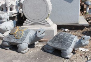 甘肃质朴弥足细节的乌龟雕塑