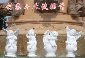 甘肃中领雕塑：汉白玉小天使雕塑