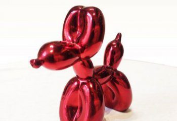 甘肃红色气球狗气球雕塑，让狗狗宠爱时刻环绕