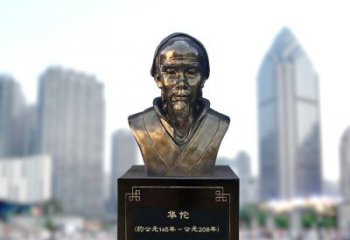 甘肃享受至尊荣耀，拥有华佗雕塑头像