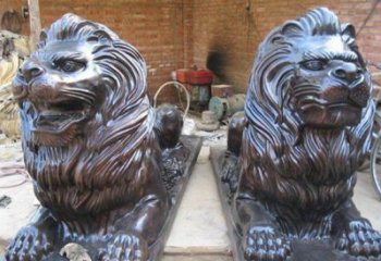 甘肃汇丰狮子铜雕塑是由中领雕塑制作的一款狮子…