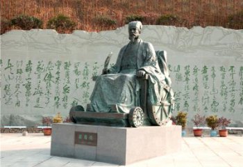 甘肃享誉世界的诸葛亮铜雕景观雕塑