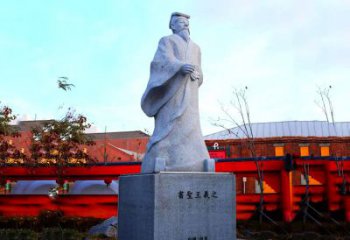 甘肃传承文化艺术之美：王羲之石雕