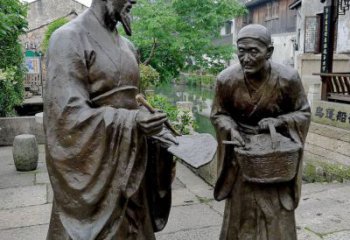 甘肃经典雕塑：王羲之情景小品