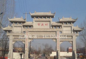甘肃景区三门七楼石雕牌坊——精美绝伦的牌坊雕塑