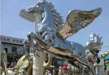 甘肃中领雕塑定制的飞马雕塑
