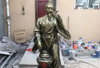 甘肃传承酒文化，杜康雕塑流传永恒