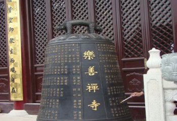 甘肃精致优雅的乐善禅寺铜钟