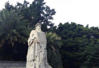 甘肃林则徐石雕塑，融合古典韵味与现代气息