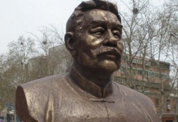 甘肃鲁迅头像校园名人铜雕，传承文化，缔造经典