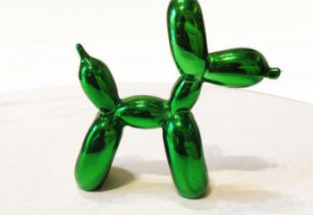 甘肃绿色气球狗雕塑——精美设计，助您实现室内梦想装饰
