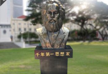 甘肃马克思胸像铜雕，悠久历史的象征