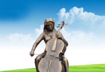 甘肃拉出独特美丽，为您打造定制美女提琴雕塑