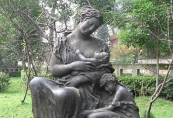 甘肃铸造母爱——母亲铜雕塑