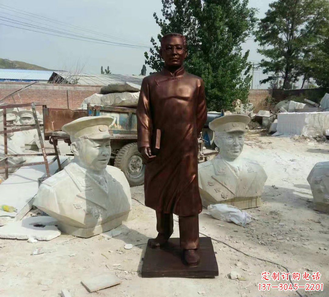 甘肃匠心精神打造经典陶行知雕塑