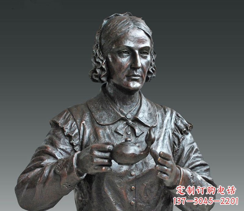 甘肃南丁格尔铜雕,尊贵雕塑定制