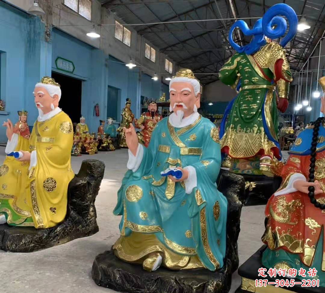 甘肃南斗北斗玻璃钢彩绘佛像雕塑寺庙摆件