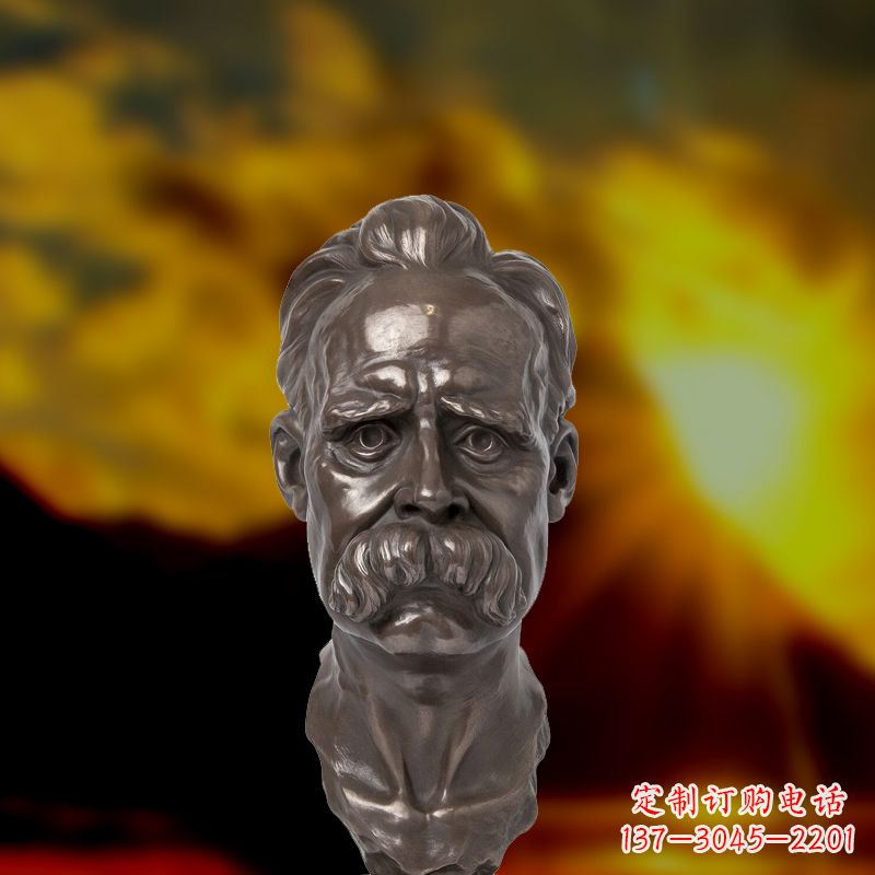 甘肃尊贵的尼采铜雕头像