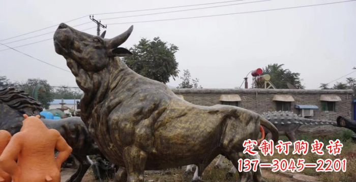 甘肃令人惊叹的牛铜雕塑