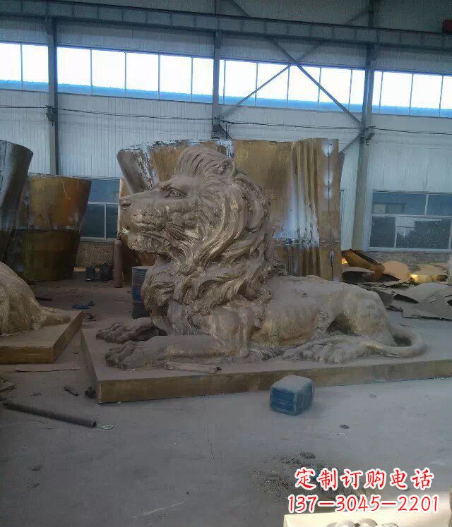 甘肃中领雕塑推出的西洋狮子铜雕,是一件充满传…