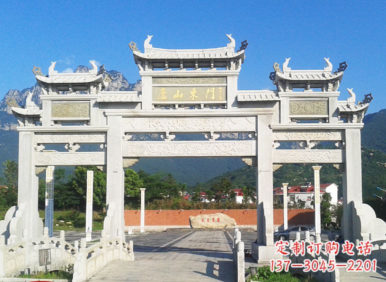 甘肃牌坊石雕大象