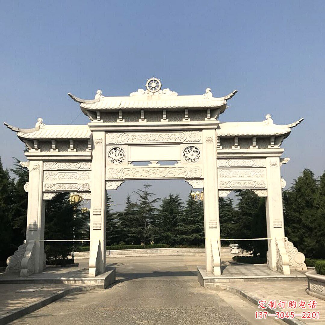 甘肃牌坊柱座石雕