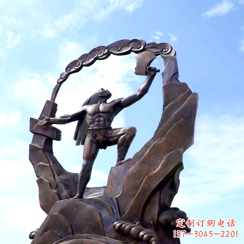 甘肃盘古开天大型景观雕塑