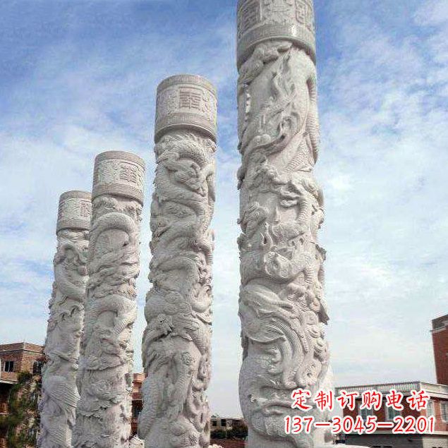 甘肃精美石雕龙雕塑,释放神秘力量