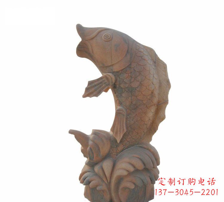 甘肃鲤鱼石雕,精细雕刻让你赞叹不已