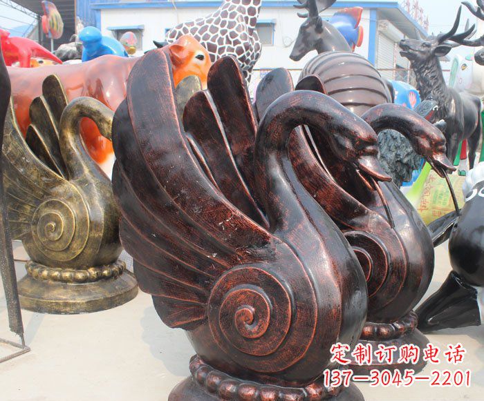 甘肃以无与伦比的艺术品呈现——中领雕塑天鹅雕塑