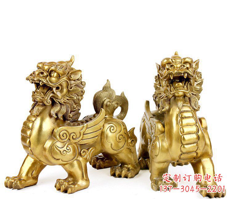 甘肃精美貔貅铜雕,精致雕塑,来自中领雕塑