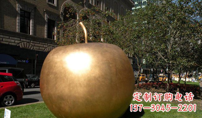 甘肃苹果城市景观铜雕,精致绝美!